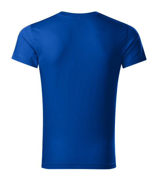 Slim Fit V-neck 146 Tričko pánske — kráľovská modrá
