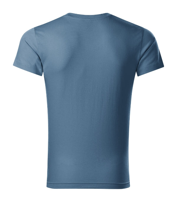 Slim Fit V-neck 146 Tričko pánske — denim