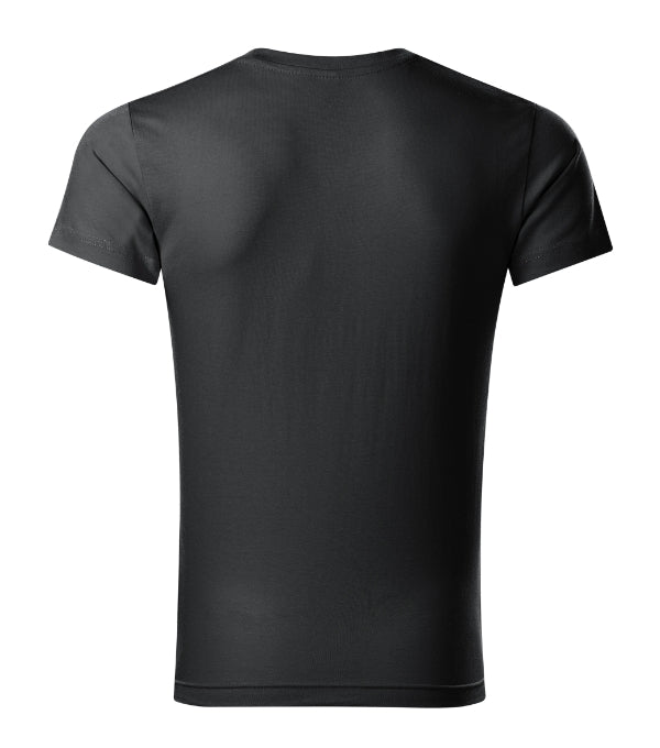 Slim Fit V-neck 146 Tričko pánske — ebony gray