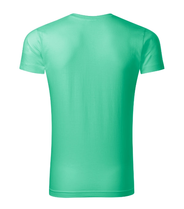 Slim Fit V-neck 146 Tričko pánske — mätová