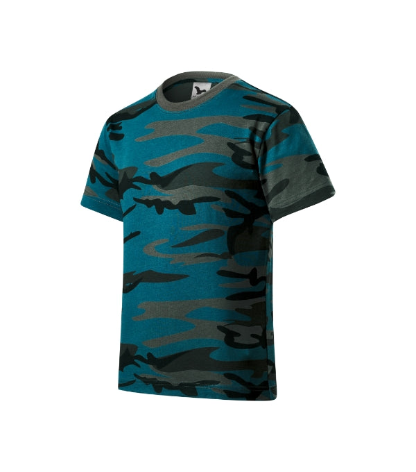 Camouflage 149 Tričko detské — camouflage petrol