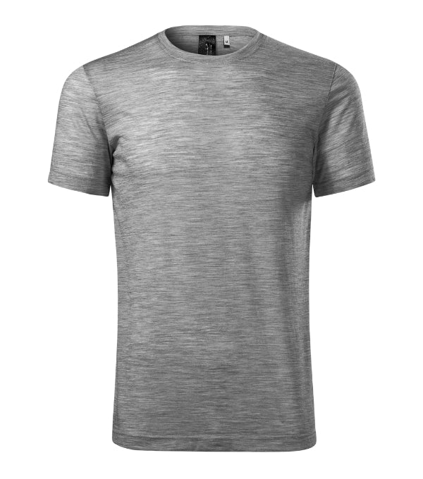 Merino Rise 157 Tričko pánske — tmavosivý melír