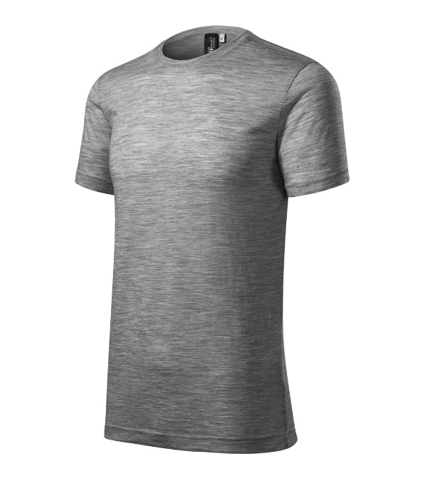 Merino Rise 157 Tričko pánske — tmavosivý melír