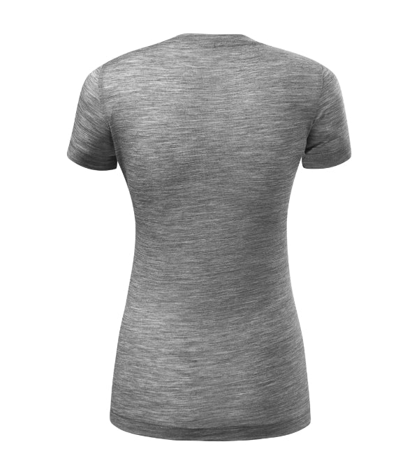 Merino Rise 158 Tričko dámske — tmavosivý melír