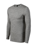 Merino Rise LS 159 Tričko pánske — tmavosivý melír