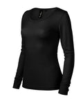 Merino Rise LS 160 Tričko dámske — čierna
