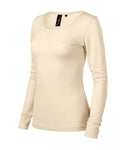 Merino Rise LS 160 Tričko dámske — mandľová