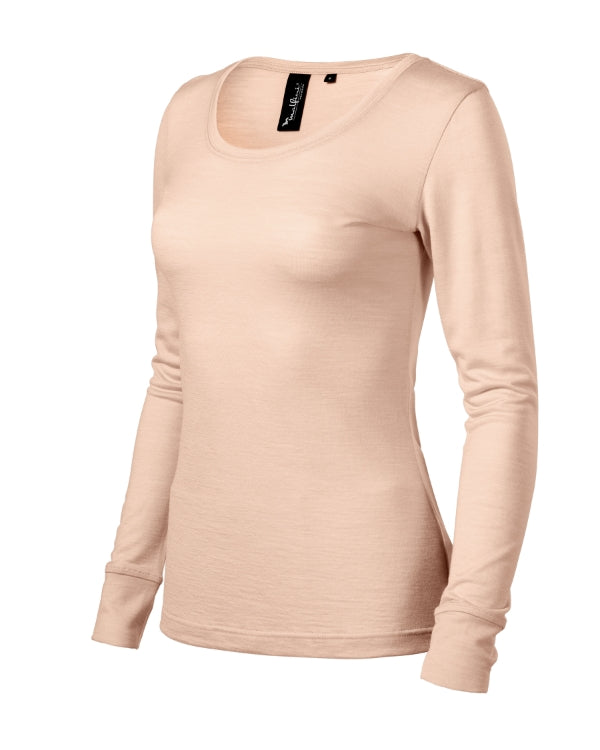 Merino Rise LS 160 Tričko dámske — cameo