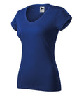 Fit V-neck 162 Tričko dámske — kráľovská modrá