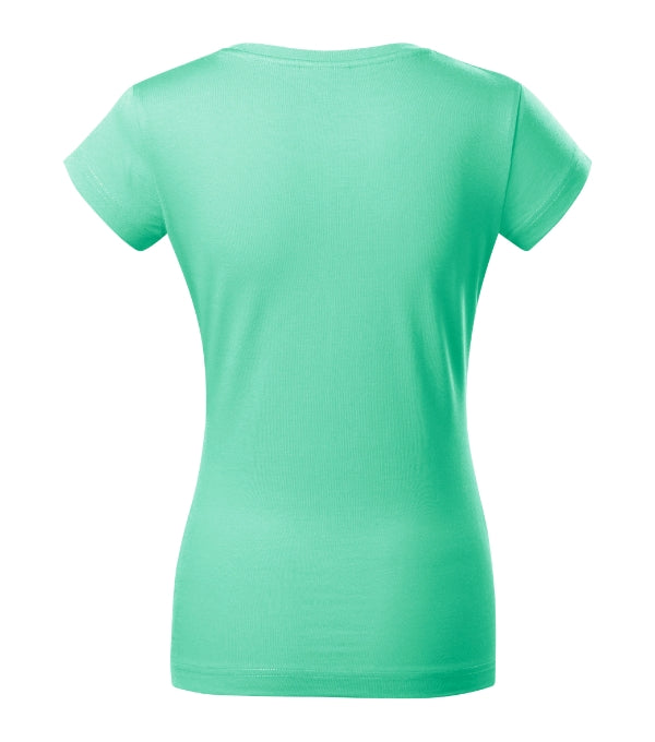 Fit V-neck 162 Tričko dámske — mätová