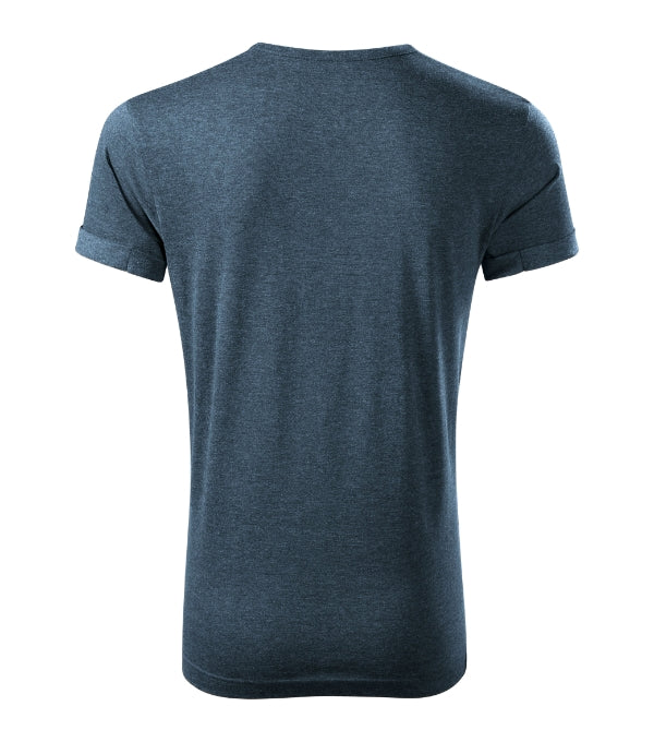 Fusion 163 Tričko pánske — tmavý denim melír