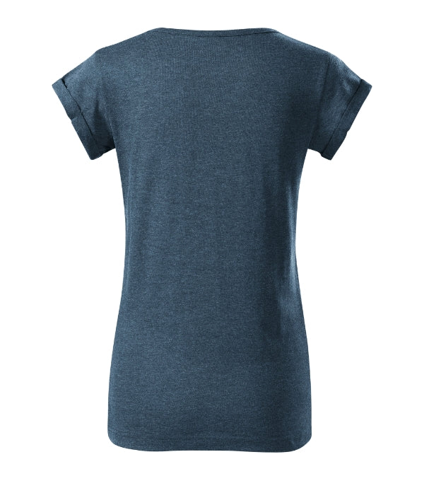 Fusion 164 Tričko dámske — tmavý denim melír