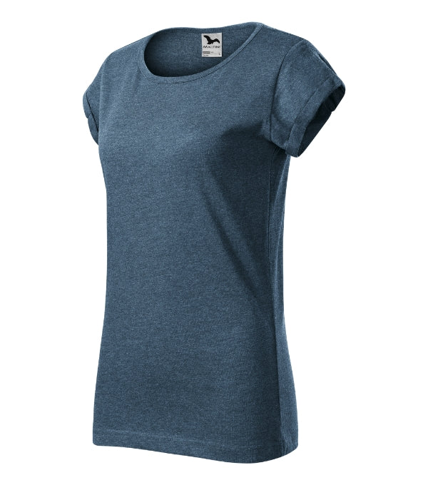 Fusion 164 Tričko dámske — tmavý denim melír
