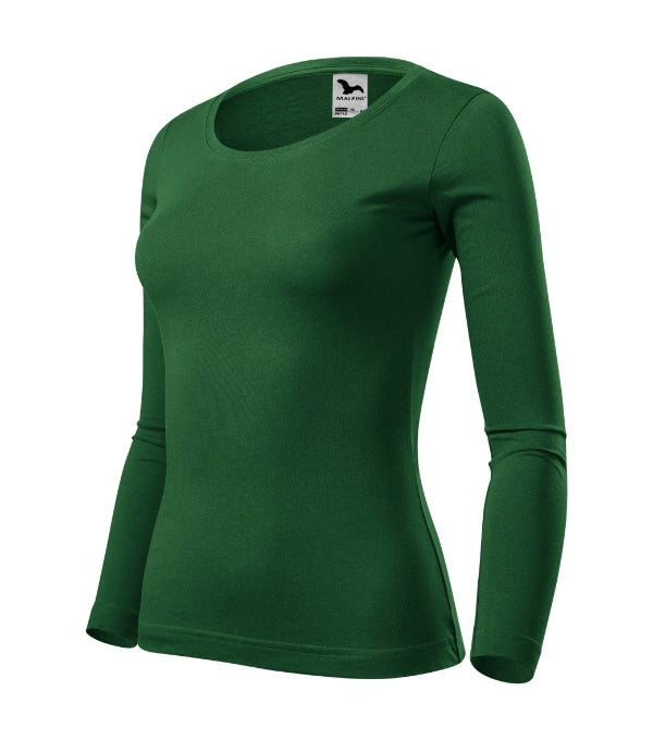 Fit-T LS 169 Tričko dámske — fľaškovozelená
