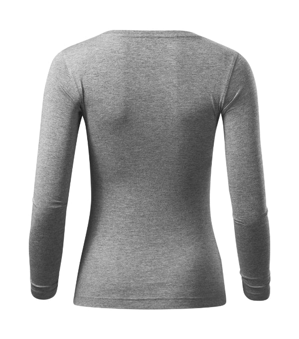 Fit-T LS 169 Tričko dámske — tmavosivý melír