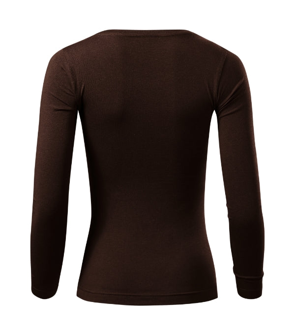 Fit-T LS 169 Tričko dámske — kávová