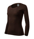 Fit-T LS 169 Tričko dámske — kávová