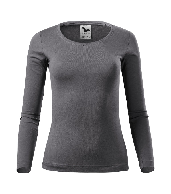 Fit-T LS 169 Tričko dámske — oceľovo sivá