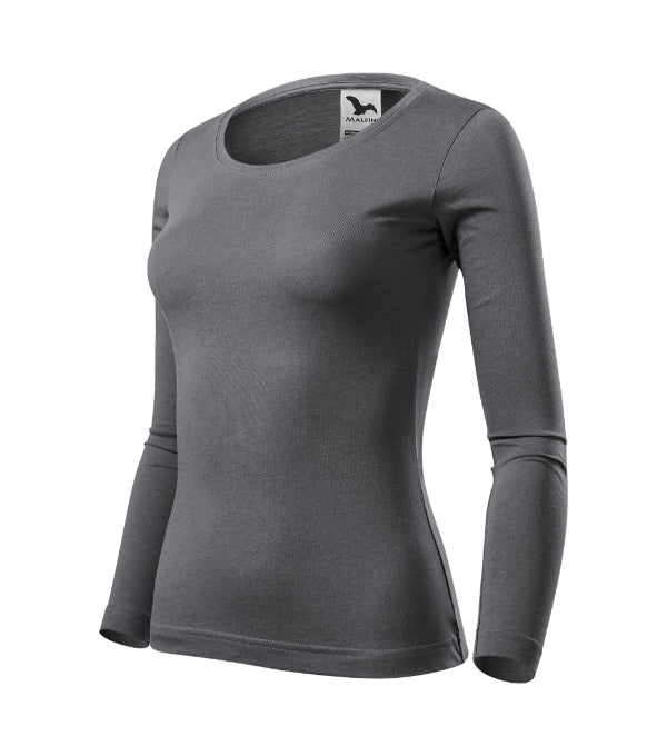 Fit-T LS 169 Tričko dámske — oceľovo sivá