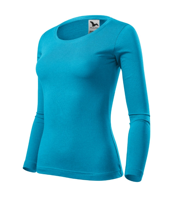 Fit-T LS 169 Tričko dámske — tyrkysová