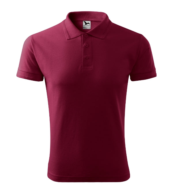 Pique Polo 203 Polokošeľa pánska — garnet