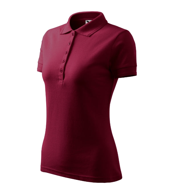 Pique Polo 210 Polokošeľa dámska — garnet