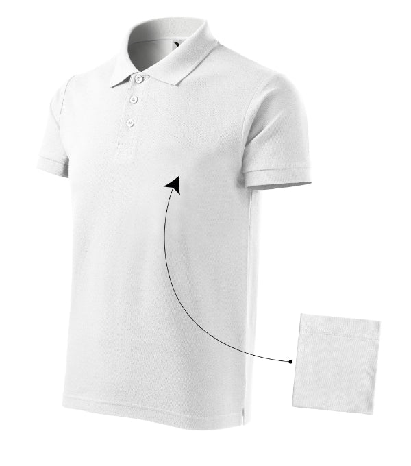 Cotton 212 Polokošeľa pánska — biela