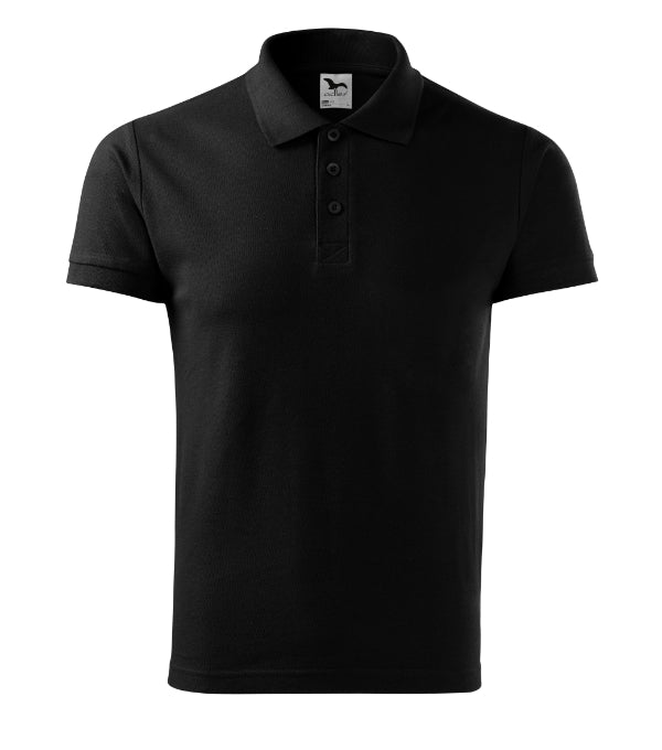 Cotton 212 Polokošeľa pánska — čierna