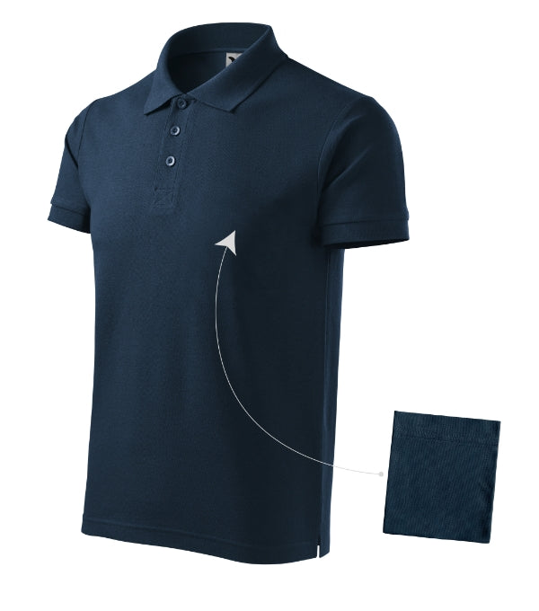 Cotton 212 Polokošeľa pánska — tmavomodrá