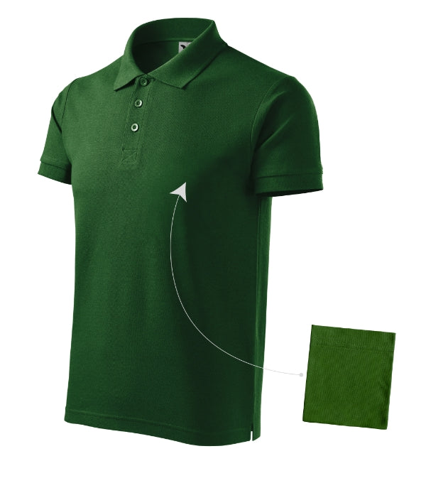 Cotton 212 Polokošeľa pánska — fľaškovozelená