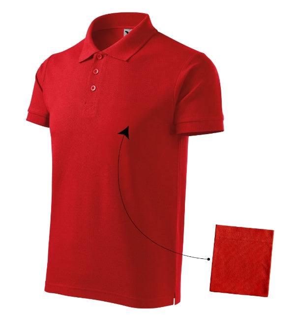 Cotton 212 Polokošeľa pánska — červená