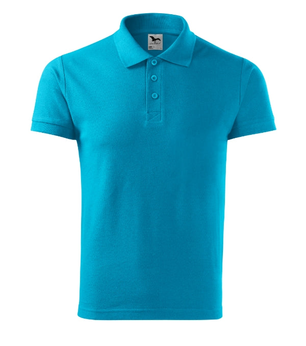 Cotton 212 Polokošeľa pánska — tyrkysová