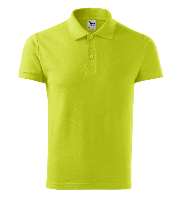 Cotton 212 Polokošeľa pánska — limetková