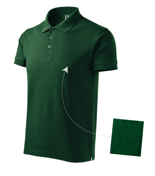 Cotton 212 Polokošeľa pánska — dark green