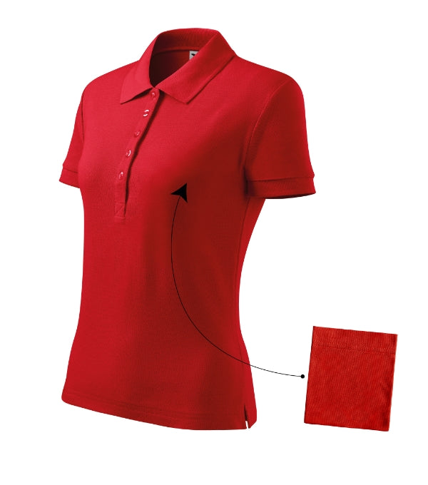Cotton 213 Polokošeľa dámska — červená
