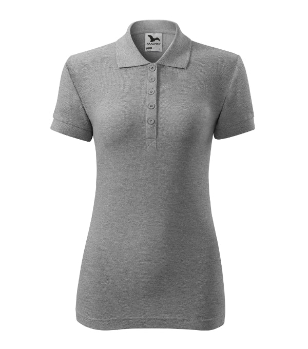 Cotton 213 Polokošeľa dámska — tmavosivý melír