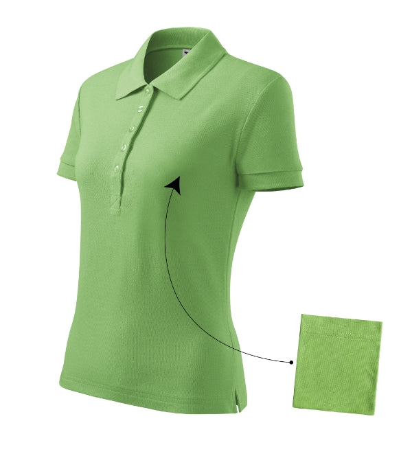 Cotton 213 Polokošeľa dámska — hrášková zelená