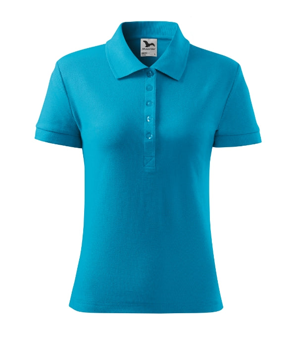 Cotton 213 Polokošeľa dámska — tyrkysová