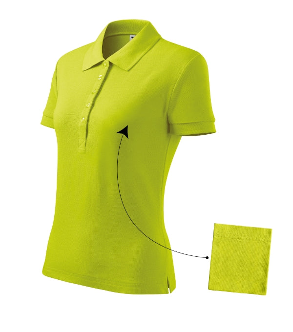 Cotton 213 Polokošeľa dámska — limetková
