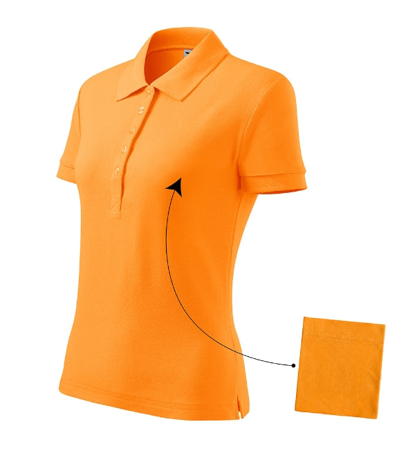 Cotton 213 Polokošeľa dámska — mandarínková oranžová