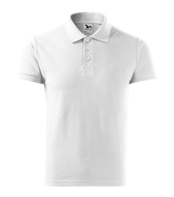 Cotton Heavy 215 Polokošeľa pánska — biela
