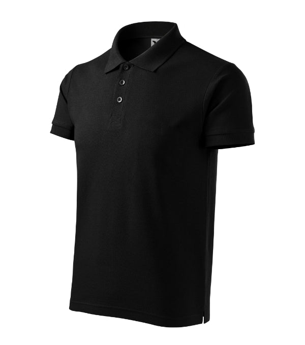 Cotton Heavy 215 Polokošeľa pánska — čierna