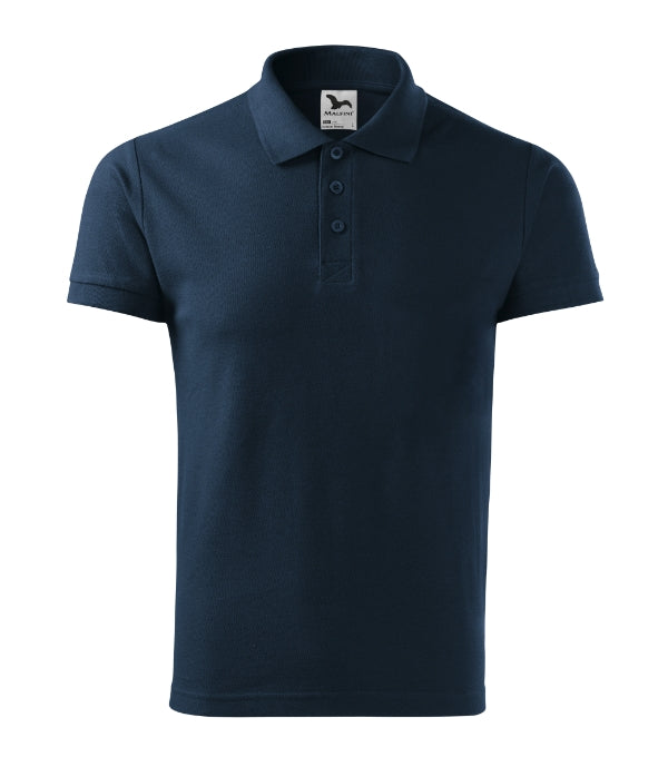 Cotton Heavy 215 Polokošeľa pánska — tmavomodrá