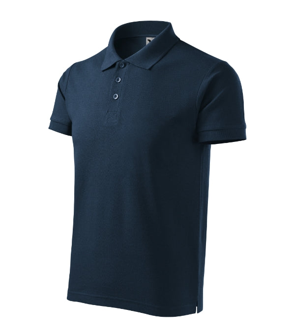 Cotton Heavy 215 Polokošeľa pánska — tmavomodrá