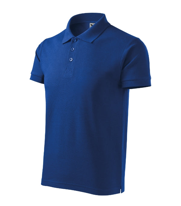 Cotton Heavy 215 Polokošeľa pánska — kráľovská modrá