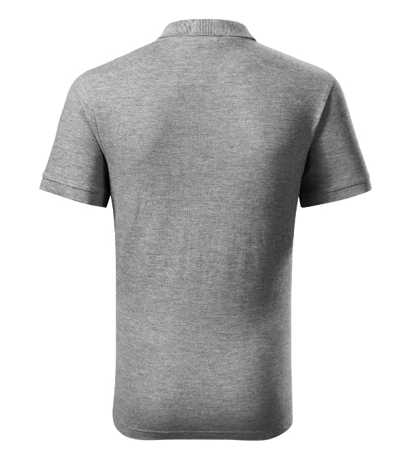 Cotton Heavy 215 Polokošeľa pánska — tmavosivý melír