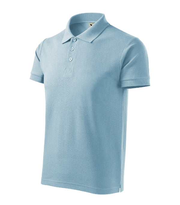 Cotton Heavy 215 Polokošeľa pánska — nebeská modrá