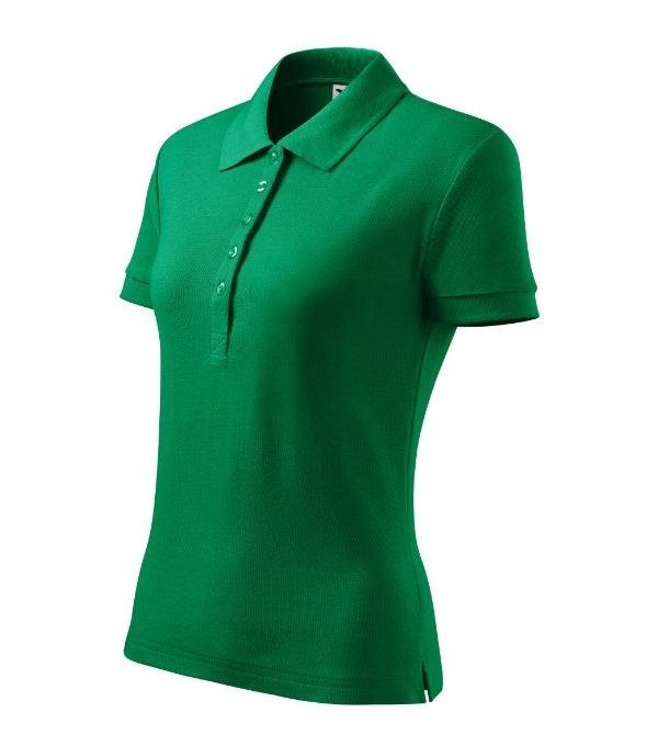 Cotton Heavy 216 Polokošeľa dámska — trávová zelená
