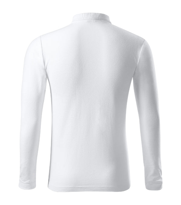 Pique Polo LS 221 Polokošeľa pánska — biela