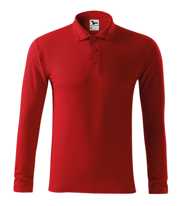 Pique Polo LS 221 Polokošeľa pánska — červená